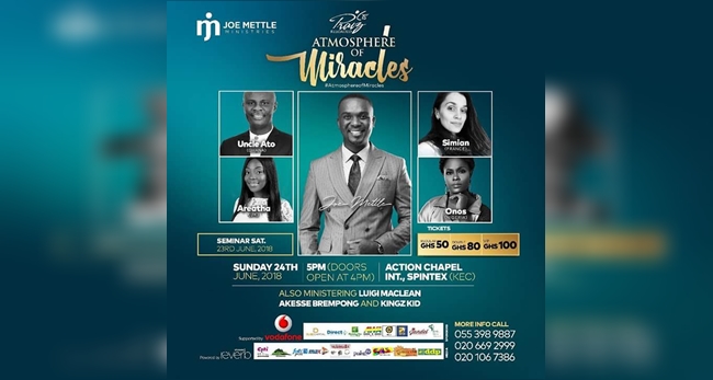 Joe Mettle Praize Reloaded concert