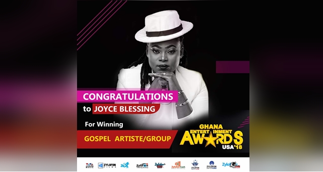 Joyce Blessing wins The Best Gospel Act at 2018 Ghana Entertainment