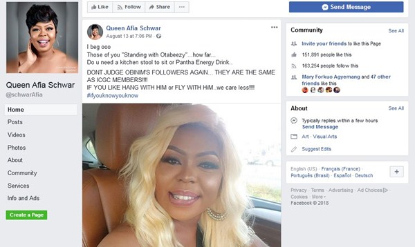 Afia Schwarzenegger Shades Pastor Mensah Otabil 1