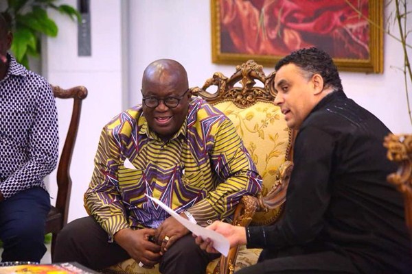 Dag Heward Mills and President Nana Addo Dankwa Akufo-Addo