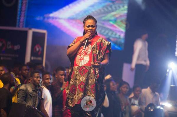 Joyce Blessing thrill fans at Eko Convention Center, Lagos as Zylofon Media Launched Menzgold and Zylofon media in Grand style