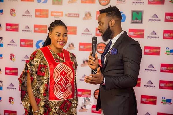 Joyce Blessing at Eko Convention Center, Lagos as Zylofon Media Launched Menzgold and Zylofon media in Grand style