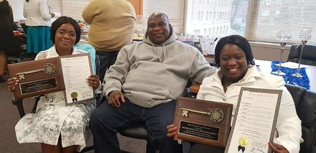 Ohemaa Mercy honored with City Key of Cincinnati