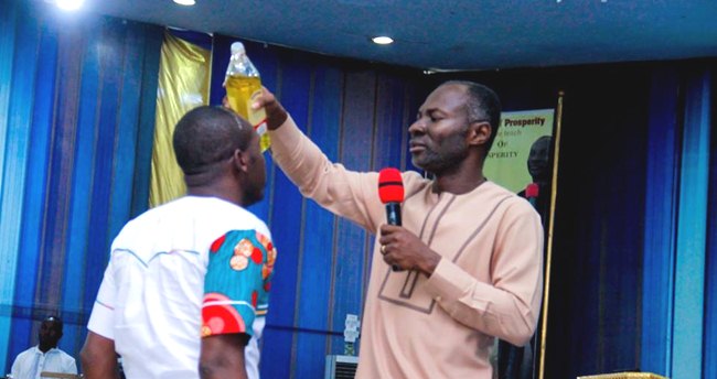 Prophet Dr Emmanuel Badu Kobi anoints Son, Counselor Lutterodt