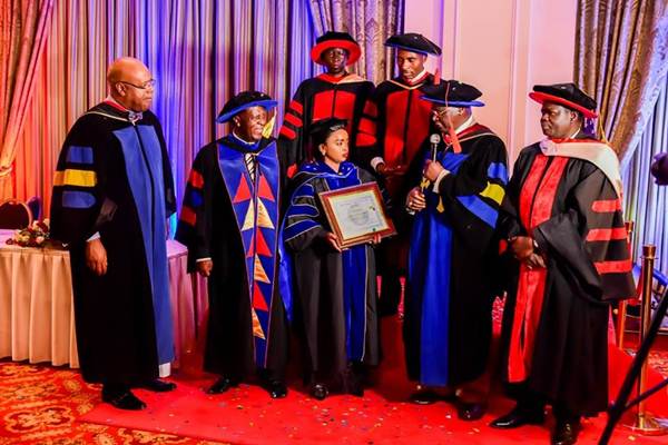 Rev Lucy Natasha Conferred with a Doctorate Degree