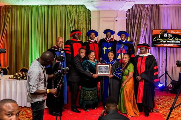 Rev Lucy Natasha Conferred with a Doctorate Degree