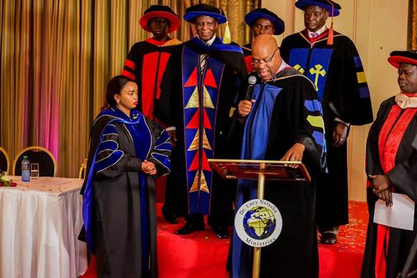 Rev Lucy Natasha Conferred with a Doctorate Degree