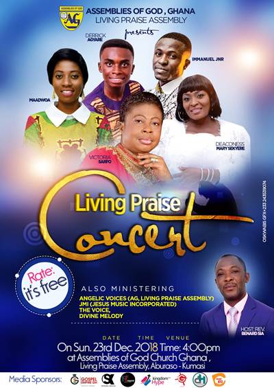 Victoria Sarfo, MaaDwoa & Others Set For Living Praise Concert 2018