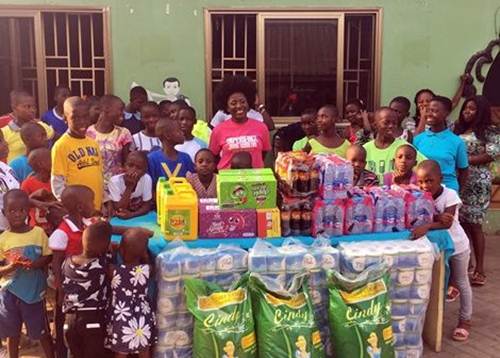Diana Hamilton Donates To Nungua Children's Home
