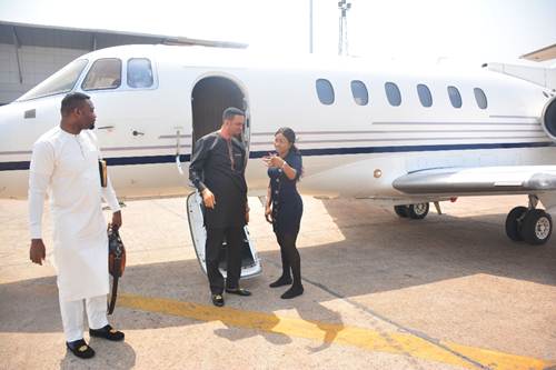 Dr Chris Okafor Shows off his Newly Acquired Private Jet