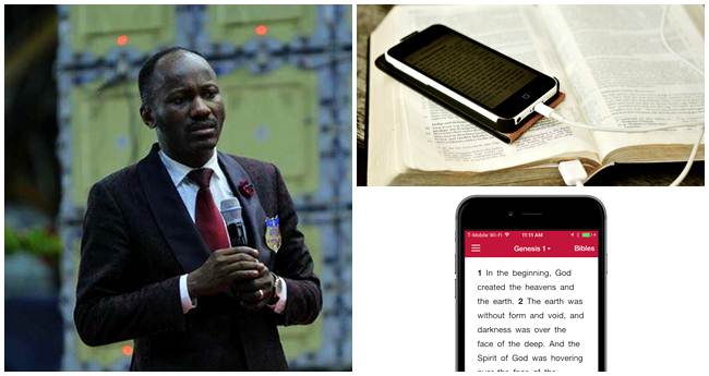 Phone "Stop Reading Bible From Phone in Church" - Apostle Johnson Suleman