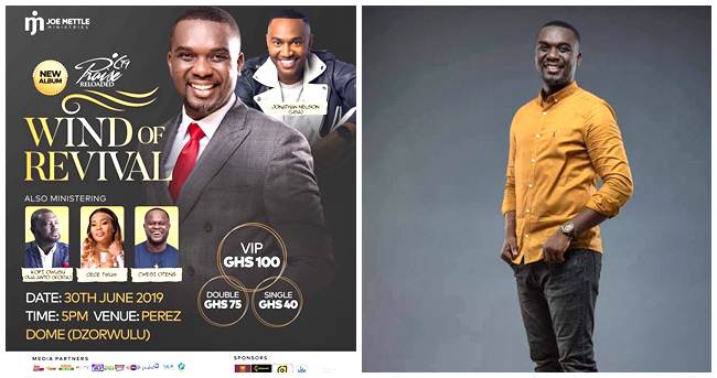 Joe Mettle Praiz Reloaded Concert Set for June 30th 2019