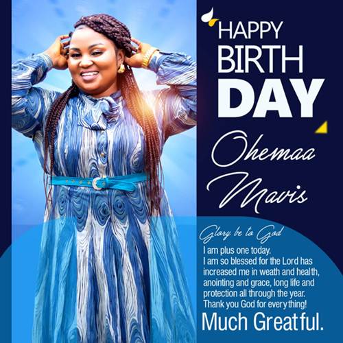 Thriving Gospel Minstrel Ohemaa Mavis Releases Astounding Birthday Photos