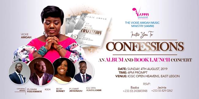 Vickie Amoah to Outdoor ‘Confessions’ – An album and a Book