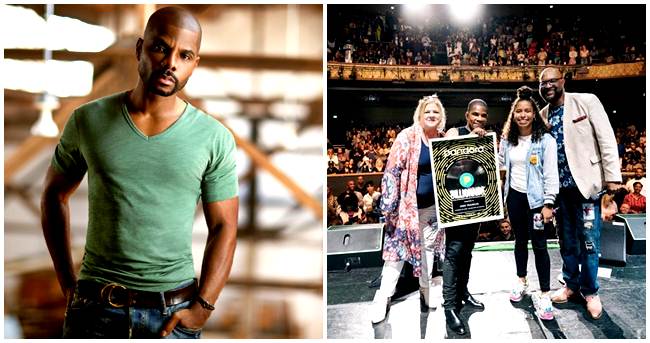 Kirk Franklin Receives Pandora Billionaire’s Plaque