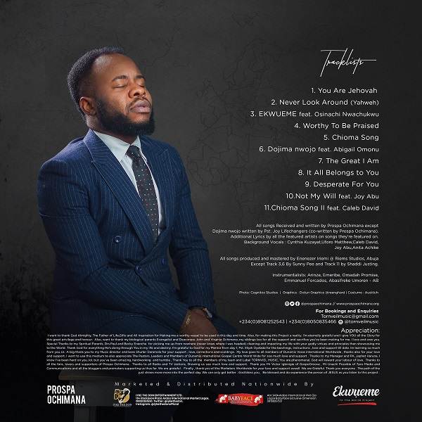 Prospa Ochimana Releases “Ekwueme To The World” On Digital Stores