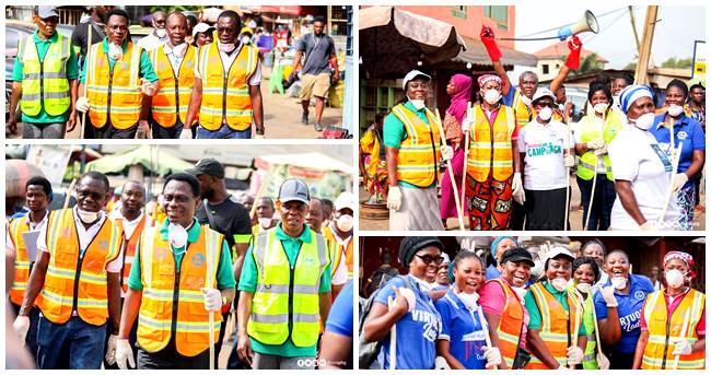 The Church of Pentecost, Achimota Area Embarks on Clean Up Exercise
