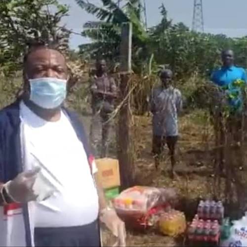 Archbishop Nicholas Duncan-Williams Feeds Farmers at Adjiringanor