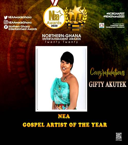 Gifty Akutek Grabs 'Gospel Artist Of The Year' At NEA 2020