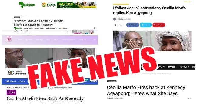 DISCLAIMER: Disregard any FAKE NEWS about Cecilia Marfo Responding to Kennedy Agyapong’s Warning