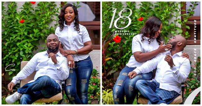 Rev Azigiza Jnr, Wife Mark 18th Marriage Anniversary With Adorable Family Portrait (PHOTOS)