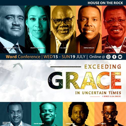 House on the Rock set to Host The Word Conference 2020 With T. D. Jakes, Creflo Dollar, Mensa Otabil And Others Virtually | @HouseontheRock |