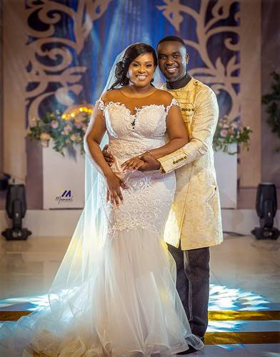 Joe Mettle Ties the Knot With Salomey Selassie Dzisa in White Wedding + PHOTOS