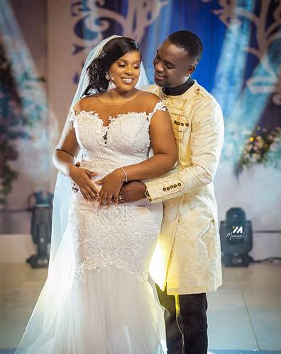 Joe Mettle Ties the Knot With Salomey Selassie Dzisa in White Wedding + PHOTOS