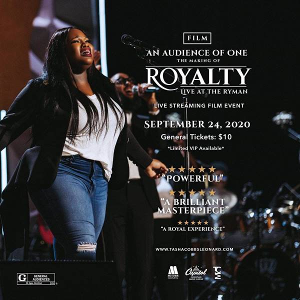 Tasha Cobbs Leonard Premieres New Single "Royalty"