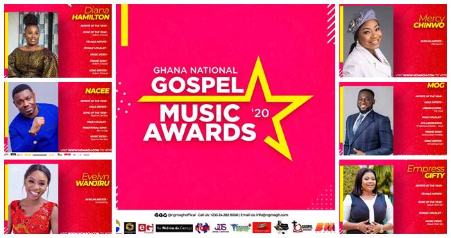 Ghana National Gospel Music Awards (NGMA) out with the Nominations List Ahead of Award