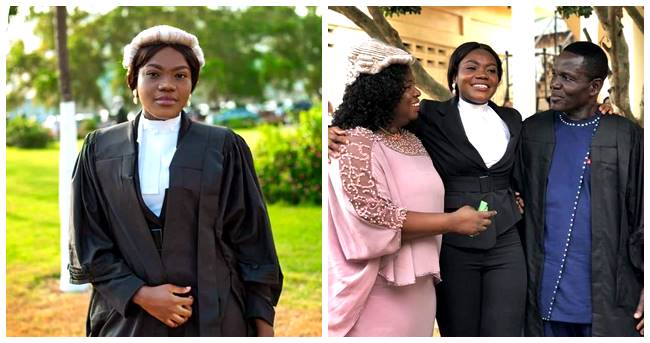 Daughter of Gospel Musician, Mama Esther, Fredericka Amfo Boakye-Duah Turns Lawyer at 24