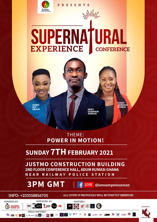 "Supernatural Experience Conference" With Sampson Annan is Set for February 7th 2021
