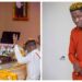 Shatta Wale Kneels before Archbishop Duncan Williams for Prayers