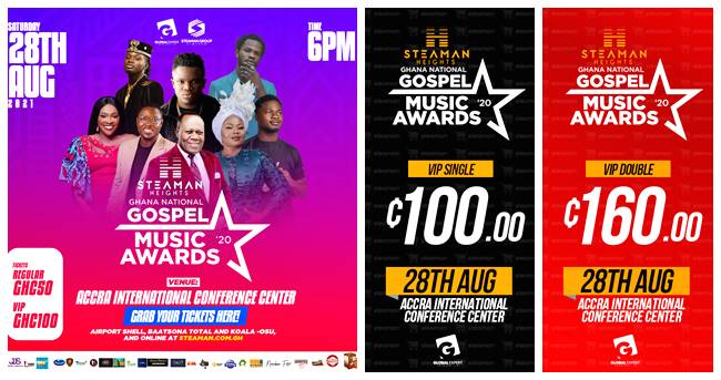 Elder Mireku, Empress Gifty, Fameye & More To Perform At Steaman Heights Ghana National Gospel Music Awards