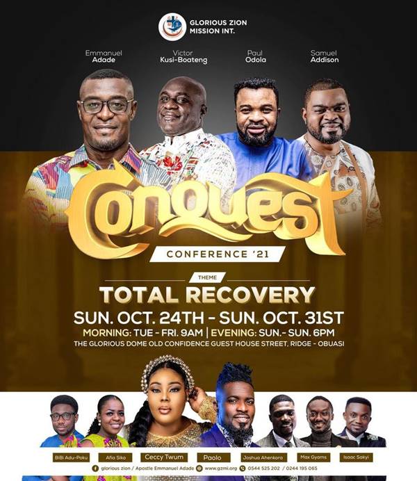 The Biggest Christian Event in Obuasi is here again, Conquest Conference 2021! 