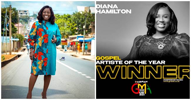 Diana Hamilton Wins Artiste of the Year at Ghana Music Awards UK