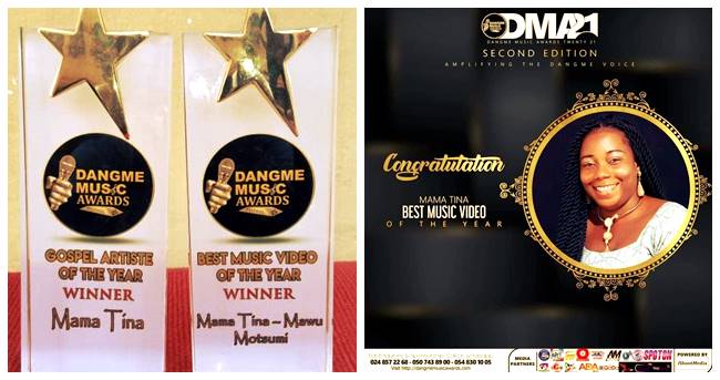 Mama Tina Wins 2 Awards at The Dangme Music Awards 2021