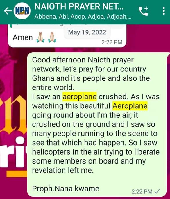 At Least 14 Found Dead in Nepali Plane Crash: Another Prophecy by Prophet Daniel Sakyi