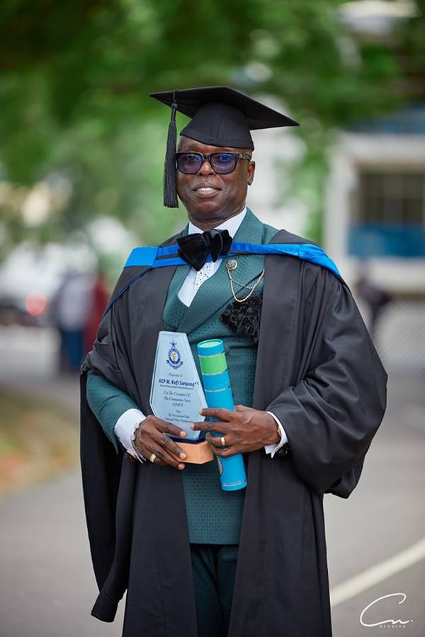 Gospel singer ACP Kofi Sarpong Shares A MovingAccount Of His Struggles As He Graduates From GIMPA