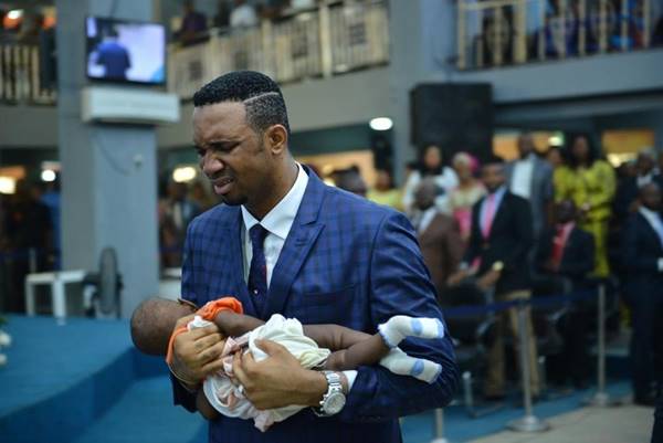 FLASHBACK: “Dead Baby Prayed Back To Life” Yesterday At The Liberation City Church