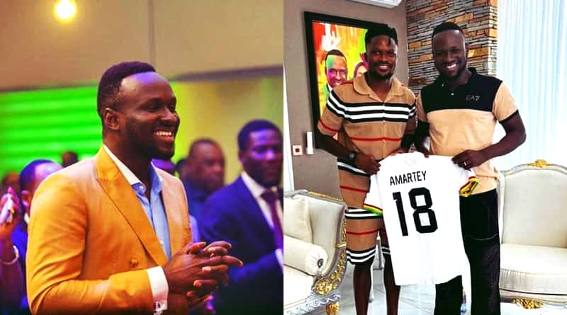 Daniel Amartey Gifts Pastor Elvis Agyemang Of Alpha Hour Fame His Jersey