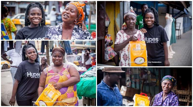 Gospel Blogger, Sir Isaac (Hypes Media) Celebrates Mother's Day With Koforidua Central Market Women