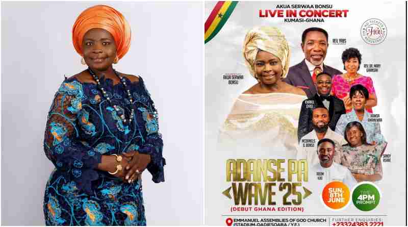 30 Years of Grace: Akua Serwaa Bonsu Returns with ‘Adanse Pa Wave '25’ Live in Kumasi